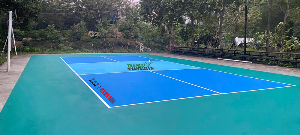 Dự án thi công sơn sân Pickleball tại An Lạc Eco Farm Kim Bôi, Hòa Bình