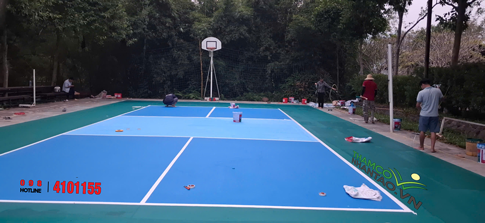 Một vài hình ảnh của dự án Sân Pickleball tại khu nghỉ dưỡng nước khoáng nóng An Lạc Eco Farm Kim Bôi, Hòa Bình 4