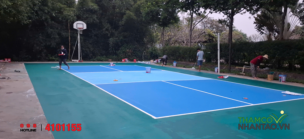 Một vài hình ảnh của dự án Sân Pickleball tại khu nghỉ dưỡng nước khoáng nóng An Lạc Eco Farm Kim Bôi, Hòa Bình 3