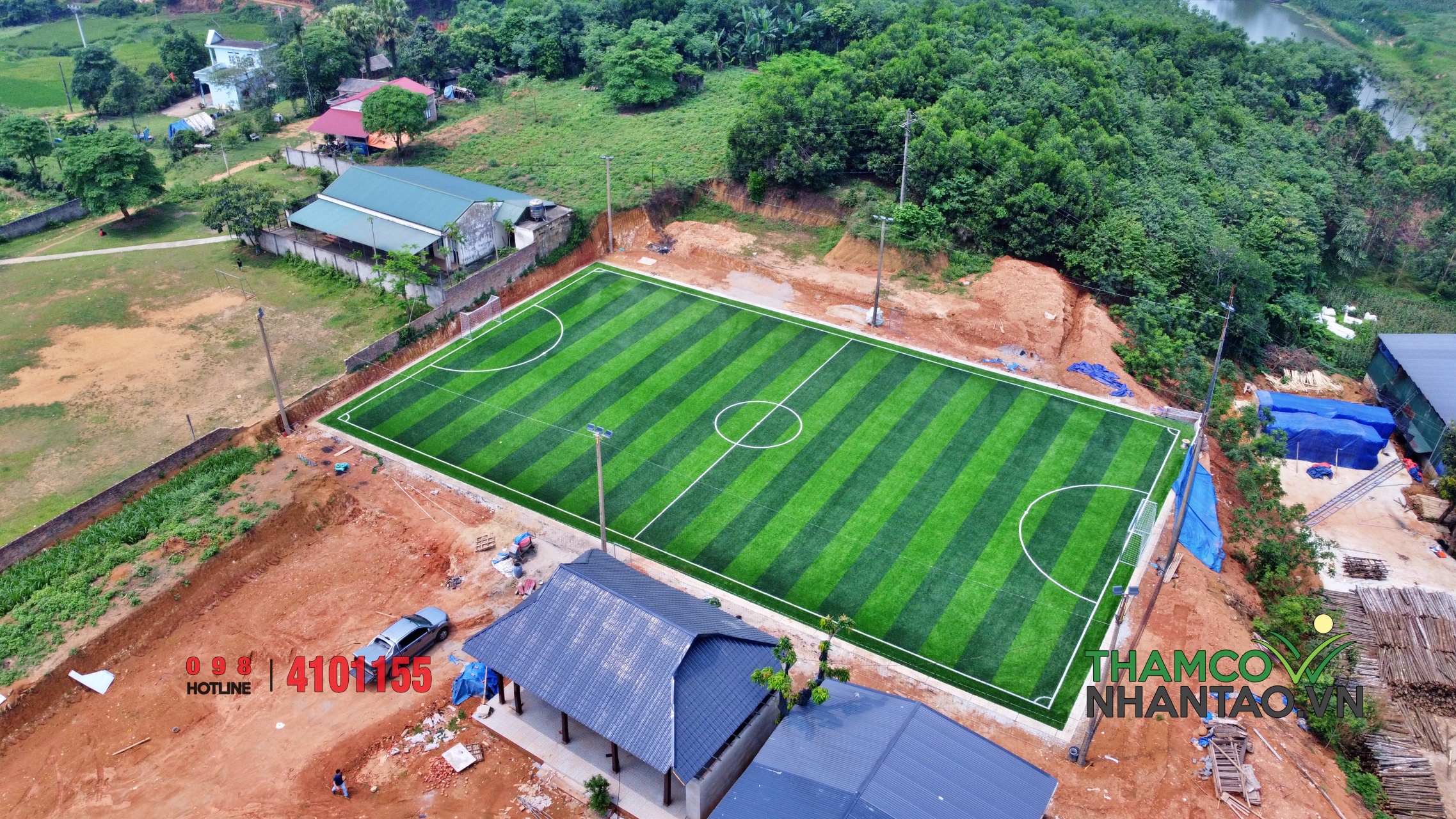 Dự án sân bóng cỏ nhân tạo 7 người tại Thanh Sơn, Phú Thọ 3