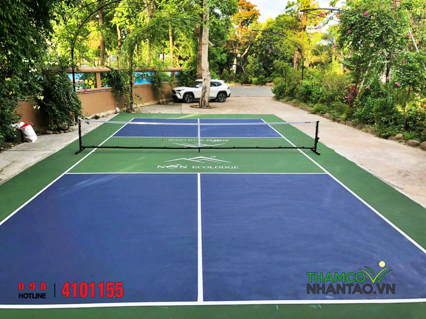 🏓 Dự án hoàn thiện sân Pickleball tại Nón Ecolodge – Chuẩn quốc tế, chuẩn thẩm mỹ giữa thiên nhiên Đồng M 1