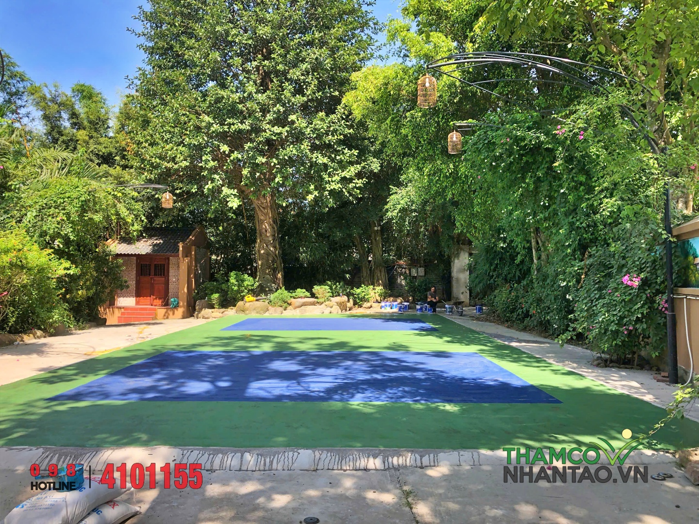 🏓 Dự án hoàn thiện sân Pickleball tại Nón Ecolodge – Chuẩn quốc tế, chuẩn thẩm mỹ giữa thiên nhiên Đồng M 4
