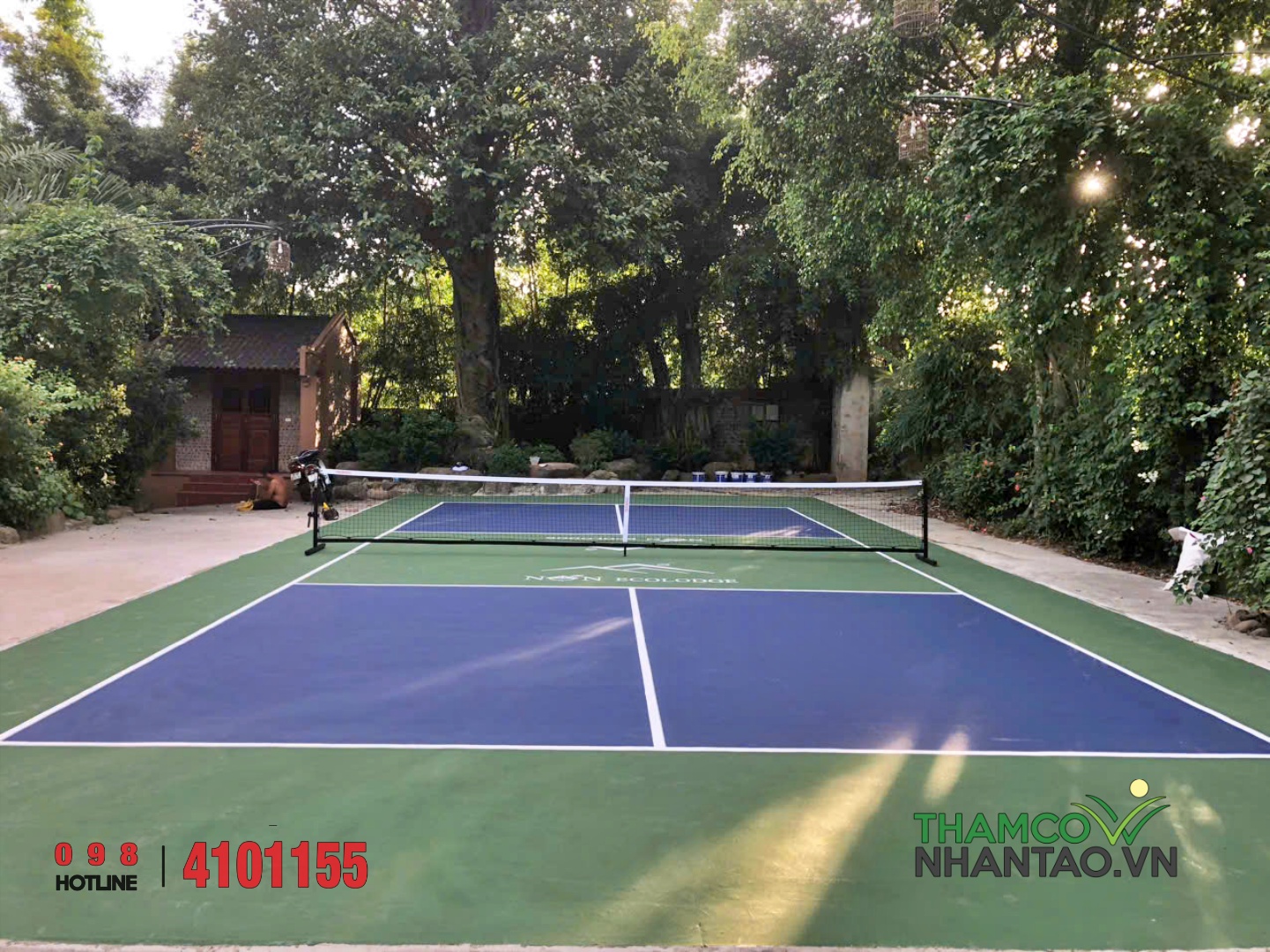 🏓 Dự án hoàn thiện sân Pickleball tại Nón Ecolodge – Chuẩn quốc tế, chuẩn thẩm mỹ giữa thiên nhiên Đồng M 5