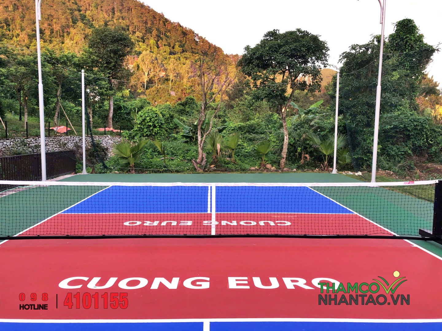 Phú Thái Sport hoàn thiện sân Pickleball 200m² tại Tam Đảo – Chuẩn đẹp giữa thiên nhiên hùng vĩ 3