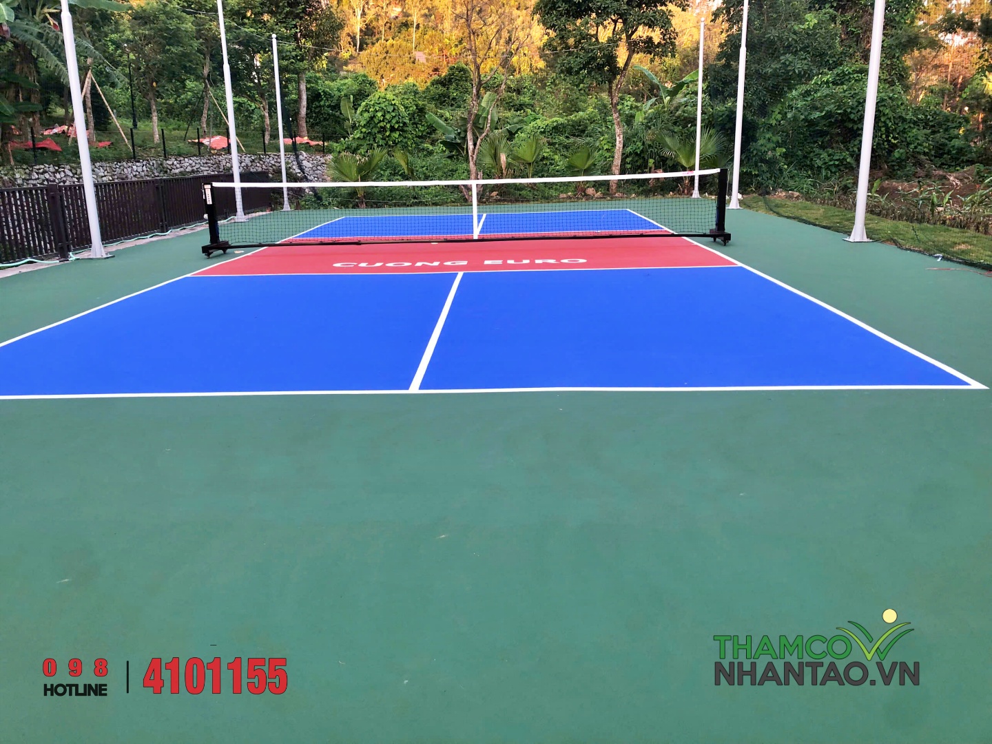 Phú Thái Sport hoàn thiện sân Pickleball 200m² tại Tam Đảo – Chuẩn đẹp giữa thiên nhiên hùng vĩ 1