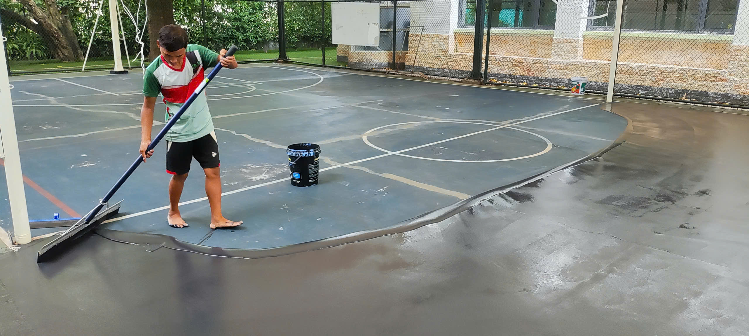 Dự án sân bóng rổ kết hợp bóng chuyền tại trường liên cấp quốc tế Horizon Tây Hồ Hà Nội 3